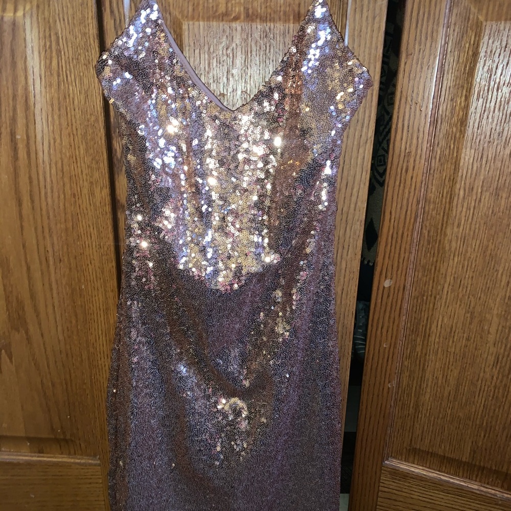 Rose gold dress